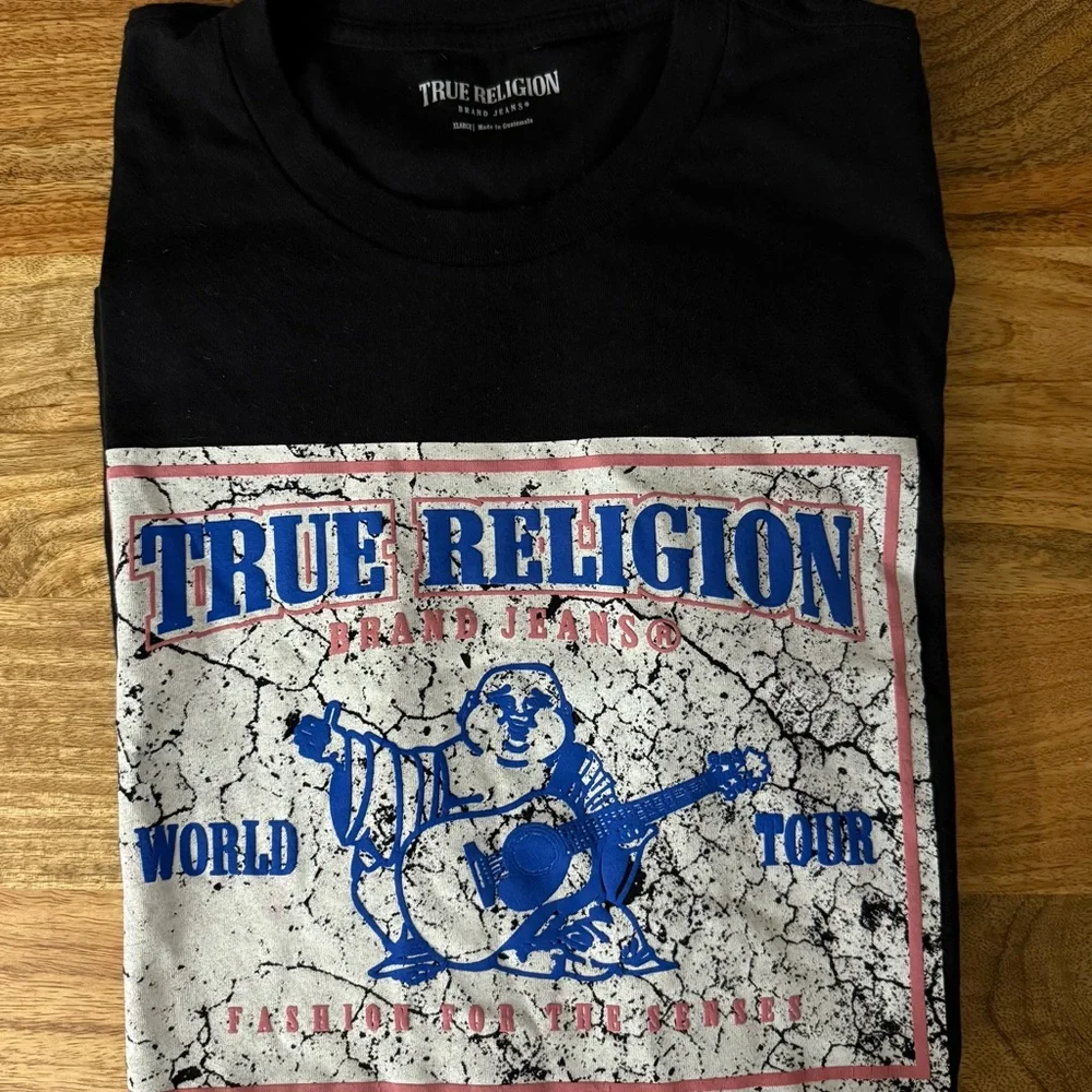 True Religion Black Graphic Tee